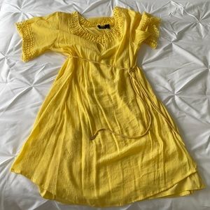 Yellow summer dress has never been worn